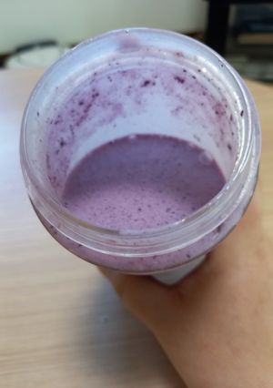 豆乳&パルテノ&ブルーベリースムージー-レシピのメイン写真