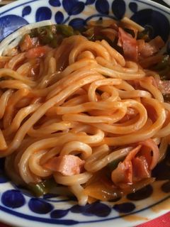 うどんナポリタン-レシピのメイン写真