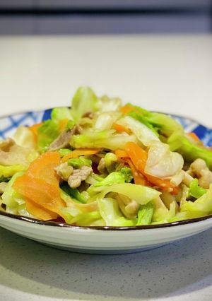キャベツと豚バラ肉味噌炒め-レシピのメイン写真