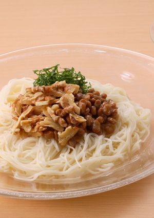 【腸活♪】納豆とくるみのトロロそうめん-レシピのメイン写真