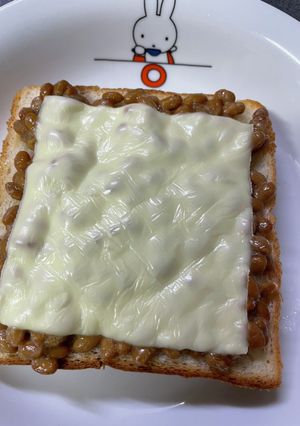 簡単　納豆チーズトースト-レシピのメイン写真