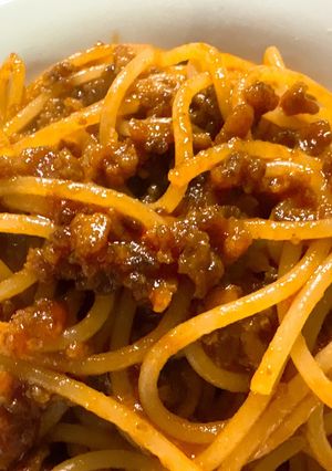簡単！子供も大好きミートソースパスタ-レシピのメイン写真