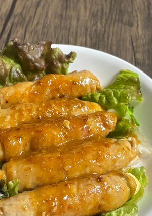 簡単☆飯テロ☆とろっとろの肉巻きチーズ-レシピのメイン写真