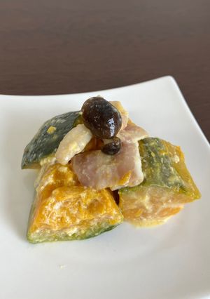 冬至にピッタリ!かぼちゃのミルク煮-レシピのメイン写真