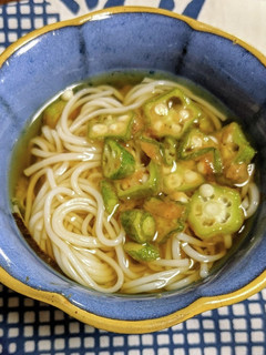 ☆梅オクラの素麺☆-レシピのメイン写真
