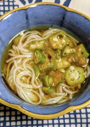 ☆梅オクラの素麺☆-レシピのメイン写真