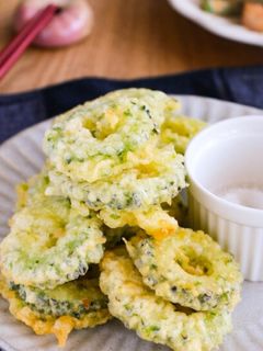 サクッと美味しい♪ゴーヤの青のり天ぷら-レシピのメイン写真
