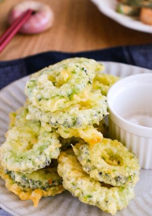 サクッと美味しい♪ゴーヤの青のり天ぷら-レシピのメイン写真