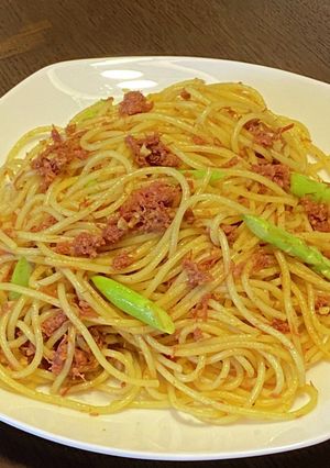 簡単、コンビーフパスタ(カレー味)-レシピのメイン写真