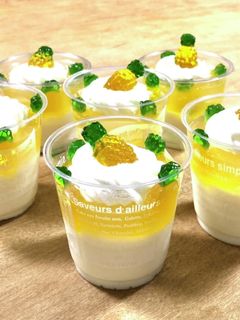 パイナップルとヨーグルトの2層ゼリー-レシピのメイン写真