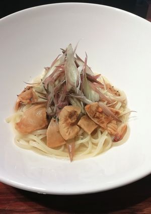 ホヤとミョウガのペペロンチーノ-レシピのメイン写真