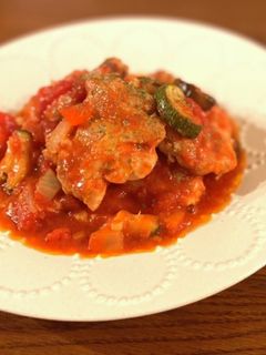 【簡単】チキンのトマト煮込み-レシピのメイン写真