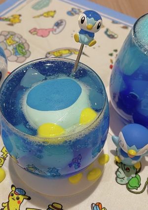 ぷかぷかポッチャマのブルーゼリーソーダ-レシピのメイン写真