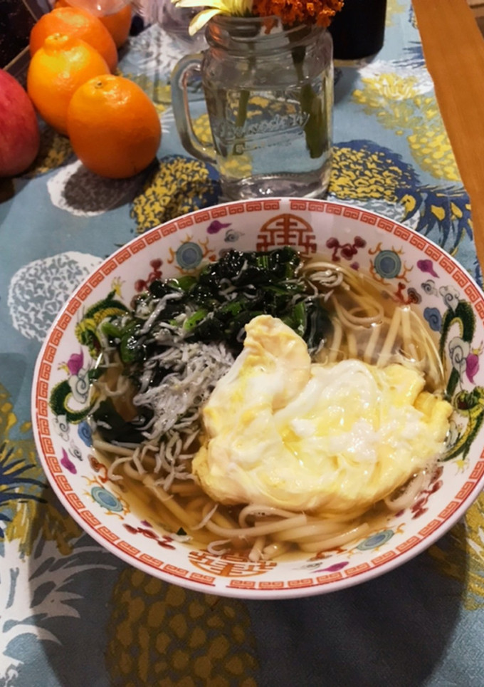 ほうれん草としらすの玉子おうどん-レシピのメイン写真