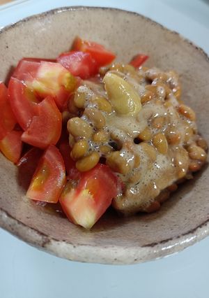 納豆とトマトの辛子和え-レシピのメイン写真