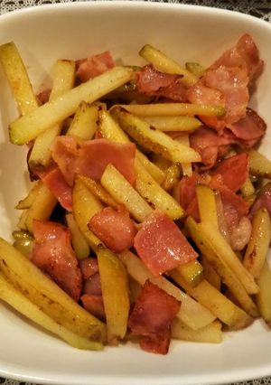 じゃがいもとベーコンの簡単炒め物-レシピのメイン写真