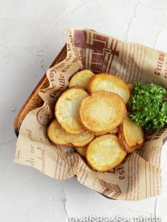 レンジ時短!ほくほく皮付きフライドポテト-レシピのメイン写真