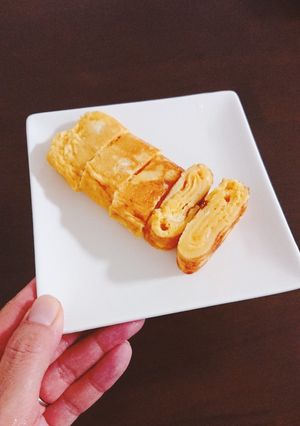 【フライパンで作る】しっとり甘い卵焼き-レシピのメイン写真