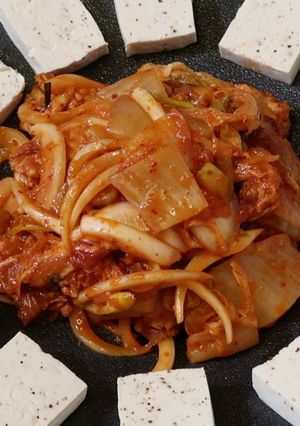豚キムチ 肉豆腐 作り方-レシピのメイン写真