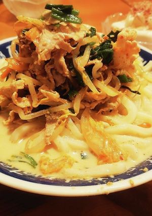 冷製豚キムチ豆乳うどん-レシピのメイン写真