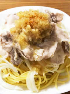 冷しゃぶおろしのパスタかうどんかそうめん-レシピのメイン写真
