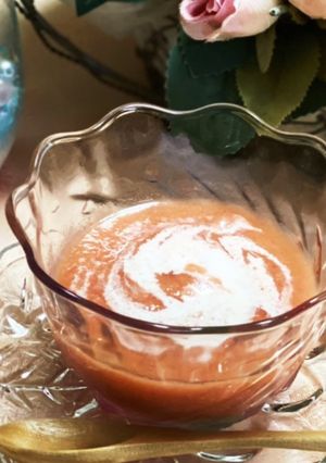 夏♡爽やかトマトといちじくの冷製スープ-レシピのメイン写真