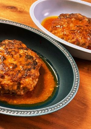 塩麹で柔らか〜♫熟成ハンバーグ-レシピのメイン写真