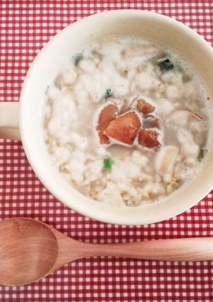 レンジで❤オートミールのマグ粥・梅-レシピのメイン写真