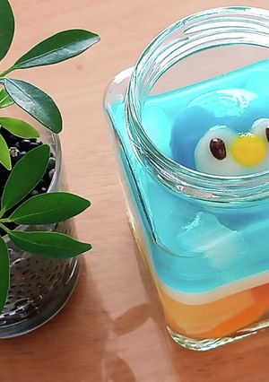 ポッチャマのちっちゃなフルーツプール-レシピのメイン写真