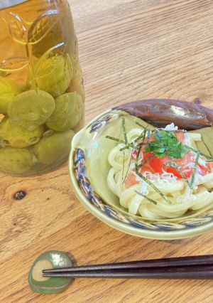 簡単梅シロップで冷やうどん☆-レシピのメイン写真