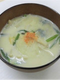 具だくさん豆乳味噌汁-レシピのメイン写真