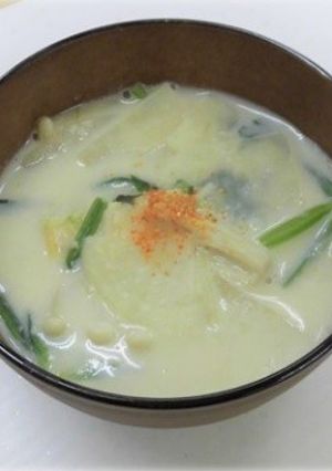 具だくさん豆乳味噌汁-レシピのメイン写真