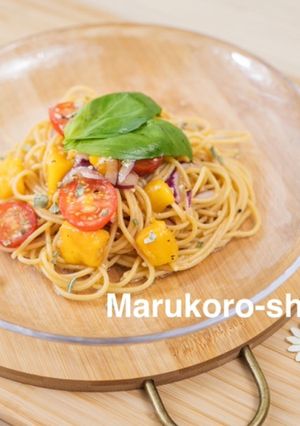冷製マンゴーのグルテンフリー発酵パスタ-レシピのメイン写真