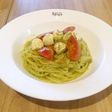 冷製生サラダスパゲティバジルソース