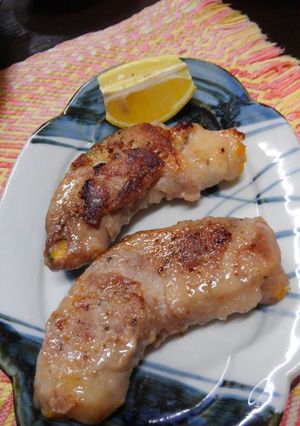 かぼちゃの豚肉切り落とし巻-レシピのメイン写真