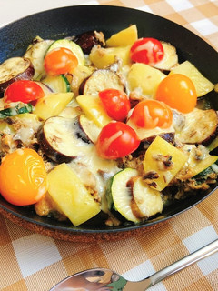 缶詰で!さばと野菜のグリル焼き-レシピのメイン写真