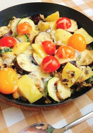 缶詰で！さばと野菜のグリル焼き-レシピのメイン写真