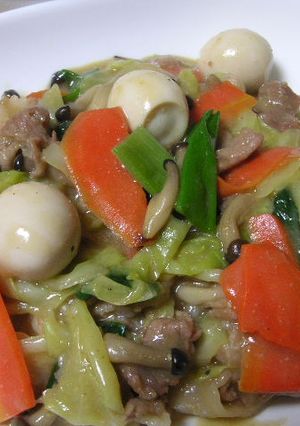 冬野菜の味噌あんかけ-レシピのメイン写真