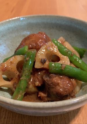 スペアリブと蓮根の煮物-レシピのメイン写真