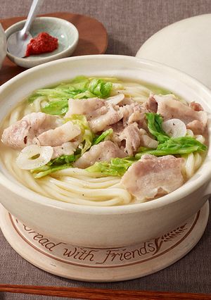 豚バラとキャベツのごま油うどん-レシピのメイン写真