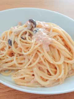 鮭フレークで簡単!鮭の和風クリームパスタ-レシピのメイン写真