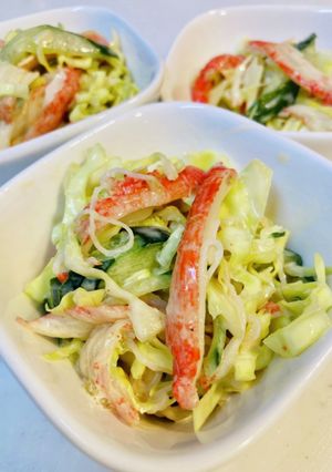 焼き肉タレがポイント♫カニカマ野菜和え-レシピのメイン写真