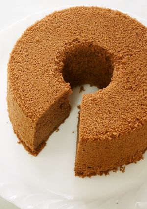 もちふわ簡単！米粉ココアシフォンケーキ！-レシピのメイン写真