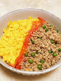 二色丼~ふわふわ卵と鶏そぼろ~-レシピのメイン写真
