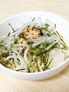 ツナ缶と塩こんぶのそうめん-レシピのメイン写真