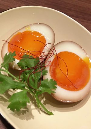 コク甘！トロトロ濃厚な黒酢半熟煮卵-レシピのメイン写真