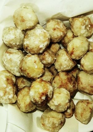 里芋揚げ♪お塩で十分!-レシピのメイン写真