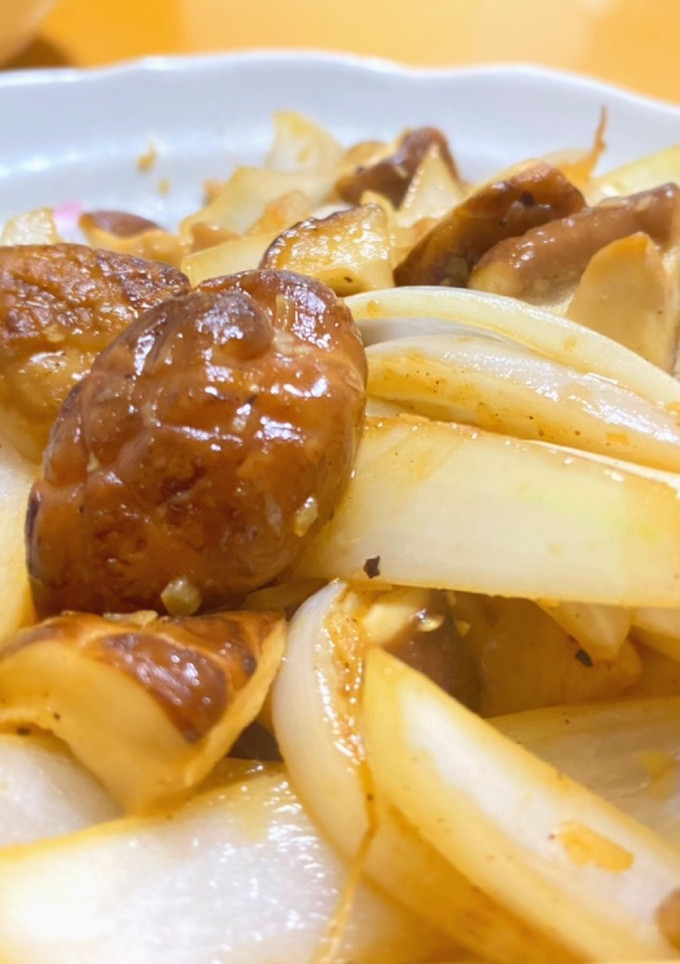簡単♫しいたけと玉ねぎのバター醤油炒め-レシピのメイン写真