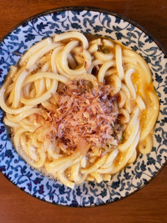 手抜き釜玉うどん-レシピのメイン写真