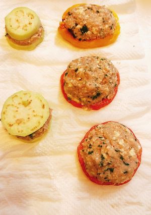 歯痛メニュー　柔らか野菜の肉詰め-レシピのメイン写真